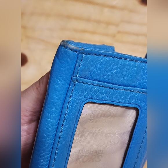 Micheal kors Jet Blue Travel Wallet Coin Aav-1402 ID key holder - Picture 3 of 14